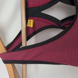 LOLE STRIPED ATHLETIC TOP SIZE MEDIUM